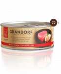 ГРАНДОРФ (GRANDORF) консервы для кошек ФИЛЕ ТУНЦА С КРЕВЕТКАМИ 70гр