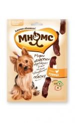 МНЯМС лакомство мини колбаски для  для собак мелких пород с курицей 75гр