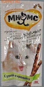 Мнямс лакомые палочки для кошек Утка кролик